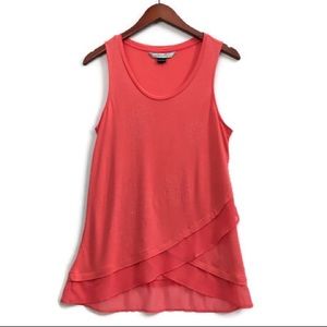 Desigual Sebado Tank Size L Coral Top